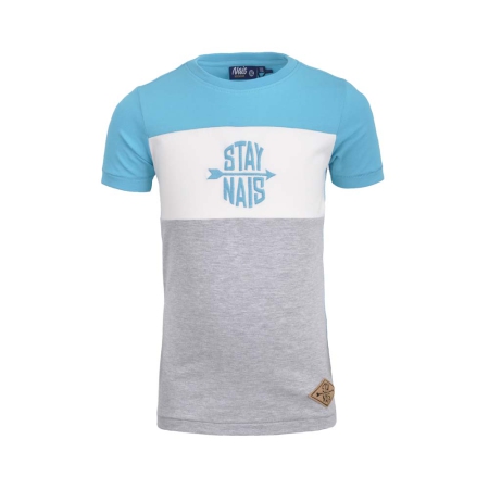 Nais t-shirt Isam turquoise (S22-055)