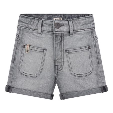 Daily7 denim short wide fit light grey denim (D7G-S23-6006)