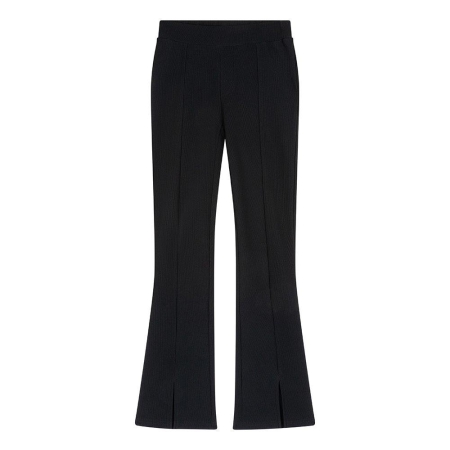 Indian Blue Jeans flaired pants fancy rib black (IBGS23-2261)
