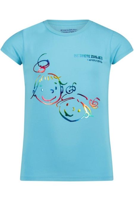 4President X Zoete Zusjes shirt Aisha blue fish