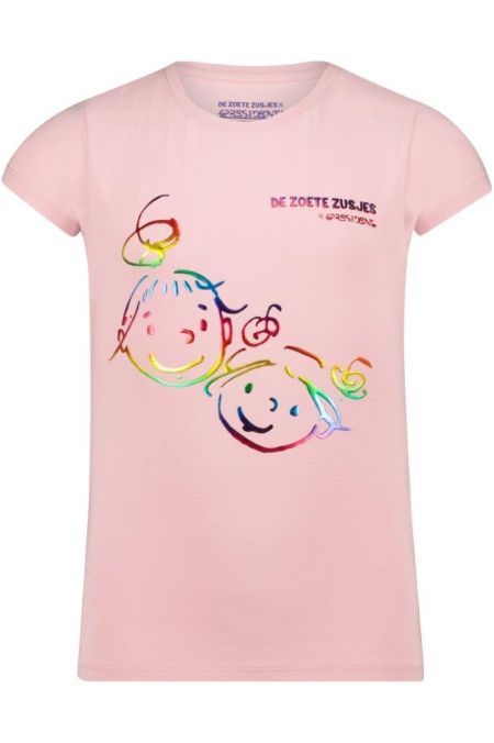 4President X Zoete Zusjes shirt Aisha orchid pink