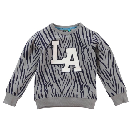 B'Chill sweater Dennis grijs navy LA