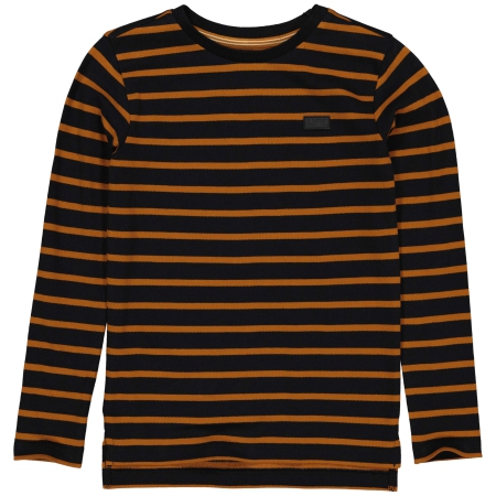 Levv longsleeve Adil aop black jet stripe