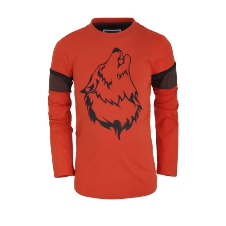 Legends22 longsleeve Koen lava red wolf (B22-701)