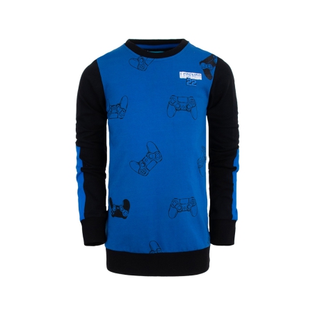 Legends22 sweater Giel black blue controllers (B22G-776)