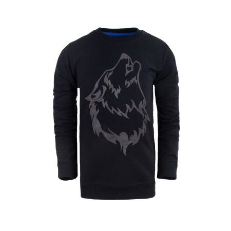 Legends22 sweater Glen black wolf (B22G-778)