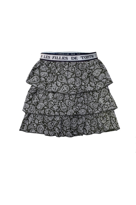 Topitm rok Monica dark grey aop