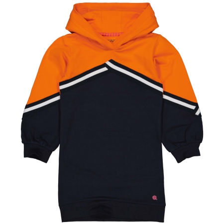 Quapi jurk met capuchon Ramona orange