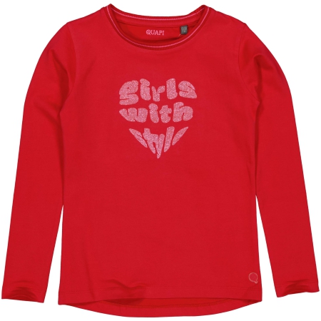 Quapi longsleeve Rilana red lollipop