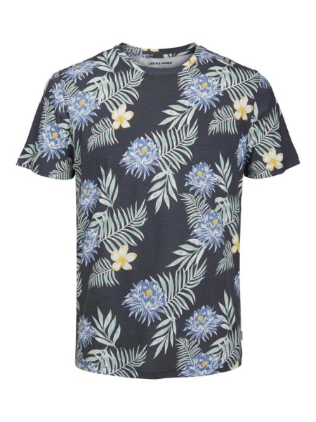 Jack & Jones shirt asphalt bloemen (12225312)