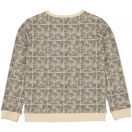 Levv sweater Andres aop creme check grunge