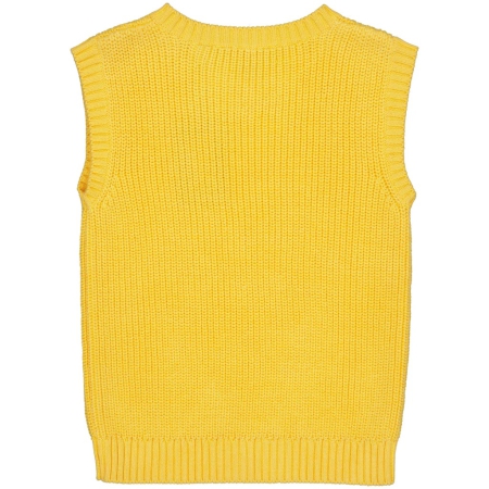 Levv knitted spencer Anita yellow cream