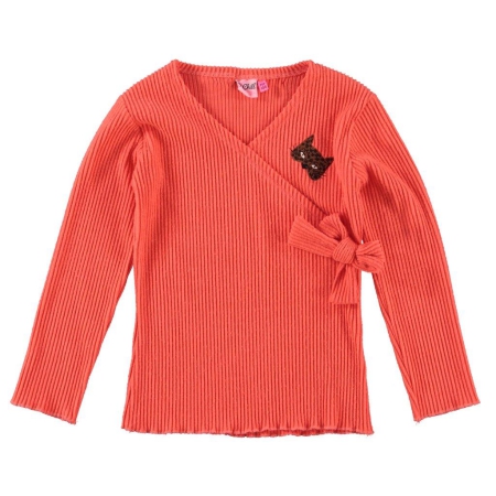 O'Chill rib longsleeve Lucy coral