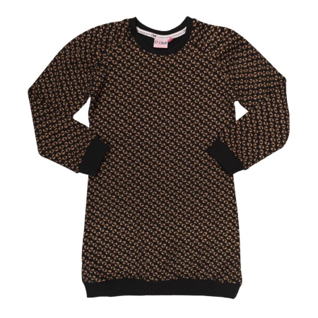 O'Chill sweater Lara zwart aop animal