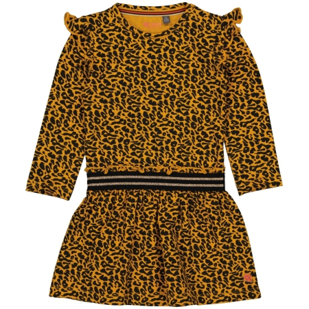 Quapi jurk Sade aop yellow animal