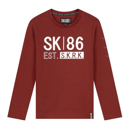 Skurk longsleeve Lenson burgundy