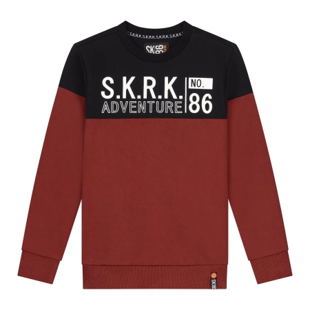 Skurk sweater Sonnie black burgundy