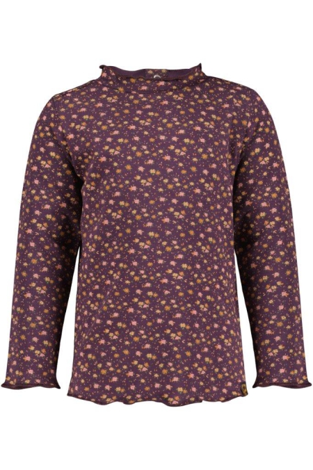 4President longsleeve Dieke fall flower aop plum perfect