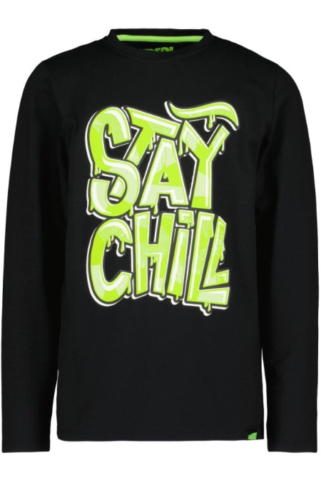 Louder! longsleeve Finn black stay chill