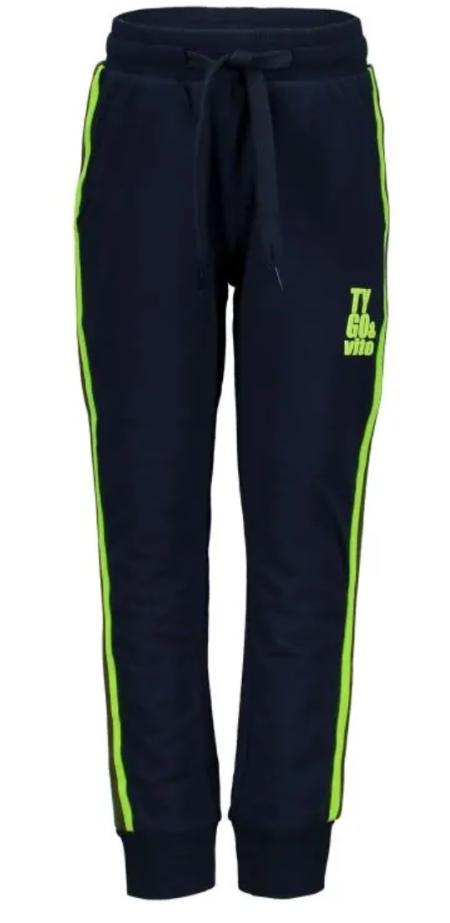 Tygo & Vito sweatpants navy met gestreepte bies (X909-6621-190)