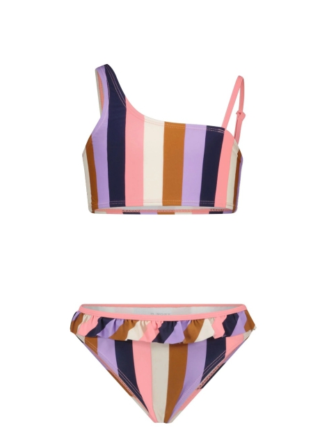 B.Nosy bikini multicolor gestreept roze paars bruin (Y302-5020-988)