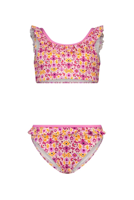 B.Nosy bikini bloemenprint schouder ruffels (Y302-5040-984)