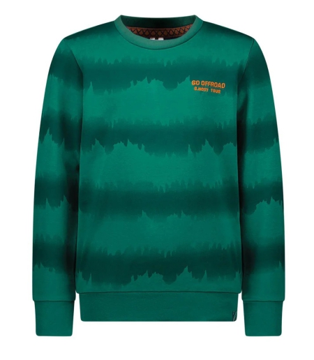 B.Nosy sweater groen tie dye (Y308-6332-350)