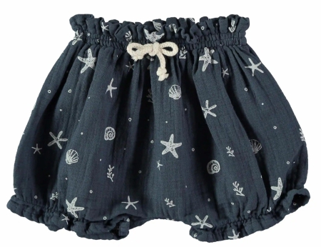 Dear Mini short Ocean bloomer navy print