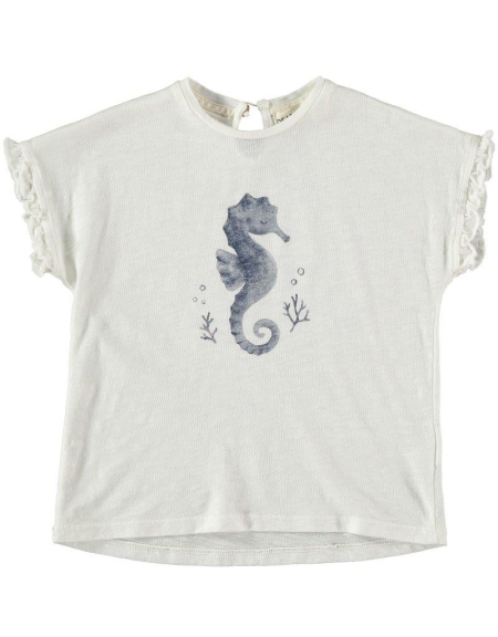 Dear Mini Seahorse t-shirt cele lichtblauw