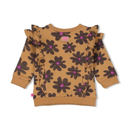 Feetje sweater camel bloemen (51602215)