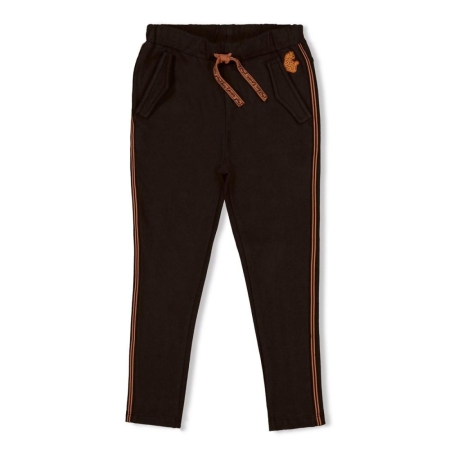 Jubel broek black panter met gestreepte bies (92200403)