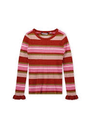 Moodstreet gebreide sweater gestreept  (M308-5336-261)