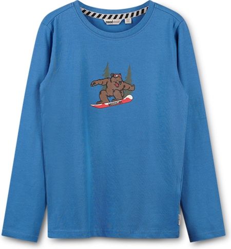 Moodstreet longsleeve blauw beer (M309-6440-143)