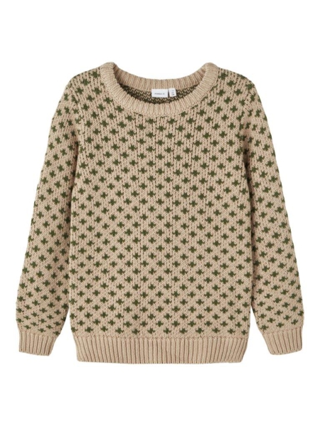 Name It gebreide sweater Onis oxford tan (13221001)