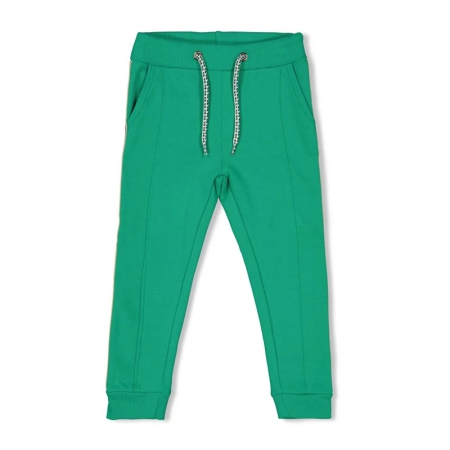 Sturdy sweatpants green met bies met tekst cool as ever (72200202)