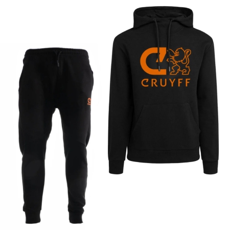 Cruyff Do suit black neon orange