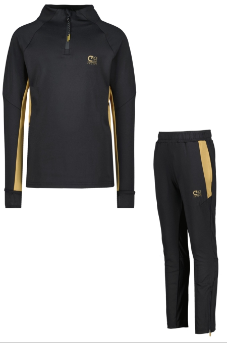 Cruyff Corner suit black gold