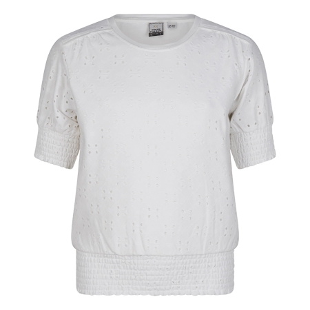 Indian bluejeans broderie t-shirt off white (IBGS23-3125)