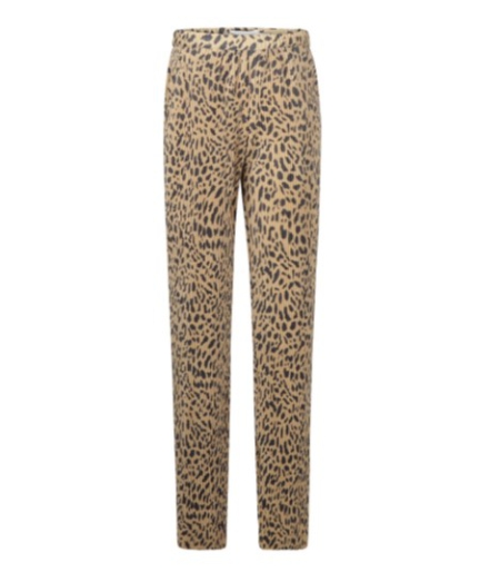 No Way Monday broek camel print (T46085)