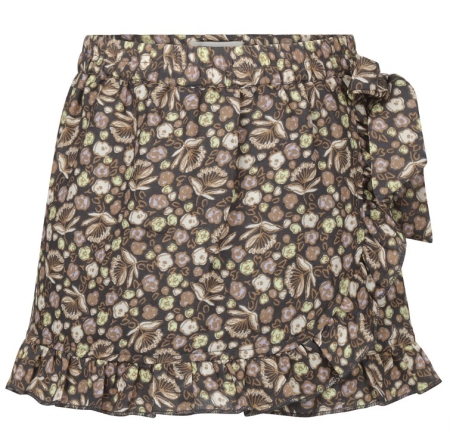 No Way Monday skort dark grey bloemen (T46110)