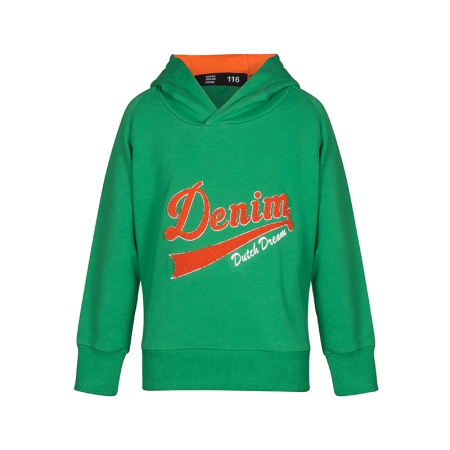 Dutch Dream Denim hoodie Mchicha green