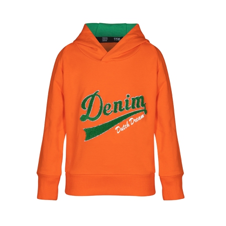 Dutch Dream Denim hoodie Mchicha orange