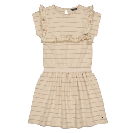 Levv jurk Danee aop creme stripe