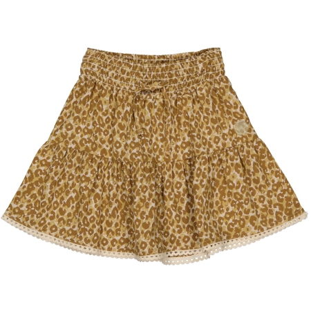 Levv rok Evelien aop creme leopard