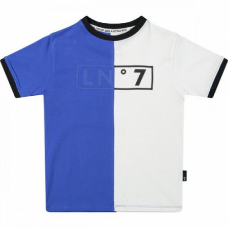 Lucky No. 7 shirt dazzling blue bright white (LNS23SS016)