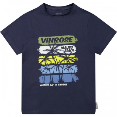 Vinrose shirt mood indigo malibu beach (VBS23SS029)