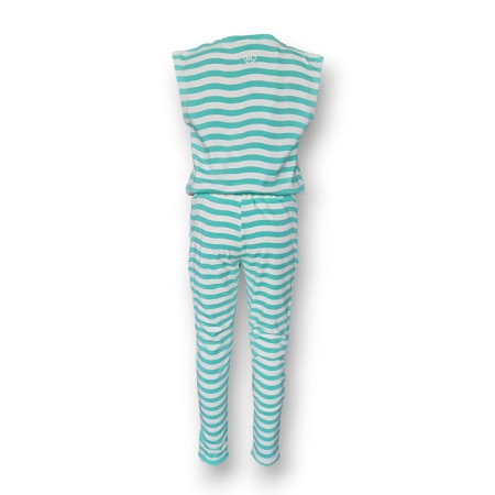 Billy & Lilly jumpsuit Jinthe electric green stripe wave