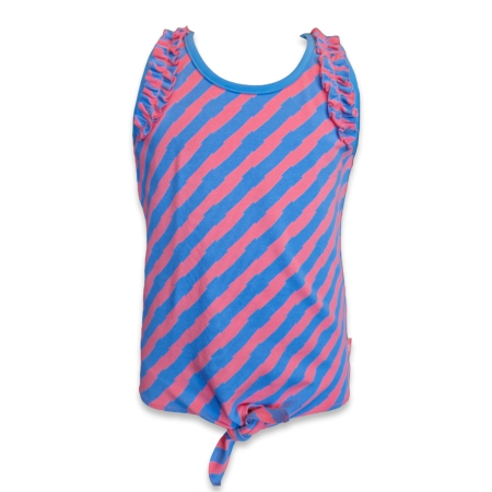 Billy & Lilly singlet Quinty broken stripe pink icing marina