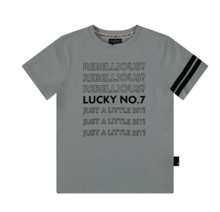 Lucky No. 7 shirt starlight blue rebellious (LN7S24SS004)