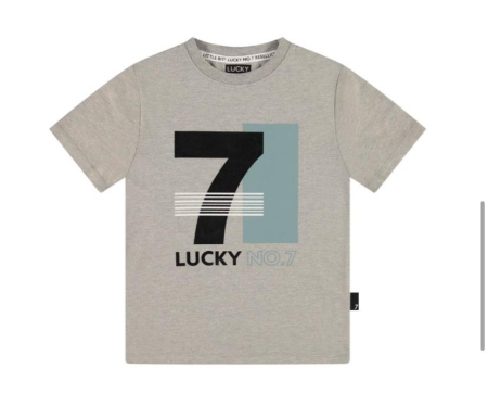 Lucky No. 7 shirt grey melange (LN7S24SS007)